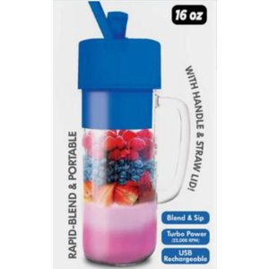 Hy-Impact Better Blender - Personal with handle and straw - 16oz. USB Rechargeable