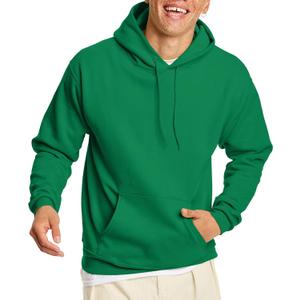 Hanes EcoSmart Hoodie, Midweight Fleece, Pullover Hooded Sweatshirt for Men (Large, Kelly Green)