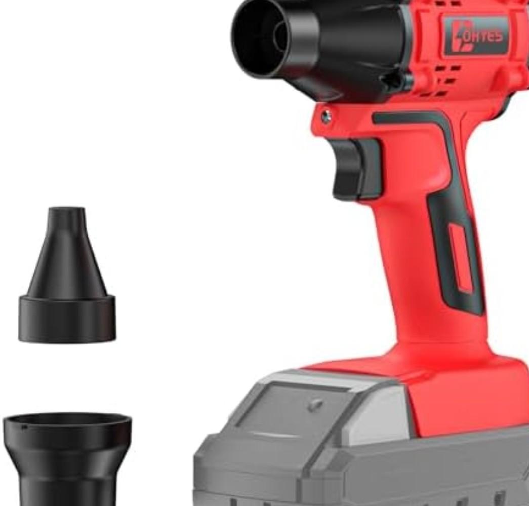 ohyes Air Blower Brushless High-Speed Motor Compatible with Milwaukee 18V Battery Variable Speed Air Duster For Camping Jobsite & Workshop (Battery not included)