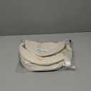 Pure Colour Crossbody Bum Bags for Women Spacious Checkered Cross body Bag Nylon Trendy Fanny Pack for Travel (Beige)