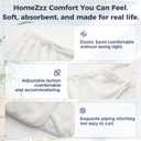 Towel Wrap for Women Plus Size (XL-2XL) with Hair Towel Wrap, Microfiber Bath Wrap Soft & Comfortable Absorb Water Body Wrap Oversized Button Design, White