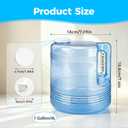 1 Gallon 4L Distilled Water Container, Replacement Distilled Water Jug for Countertop Water Distiller Machine, Home Beauty Plastic Carafe Bottle(1,Blue)