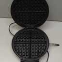 Cuisinart Waffle Maker, 1250W Round Classic Waffle Iron, 5Setting Adjustable Browning Control, WMRCANAS, Brushed Stainless