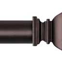 BRIOFOX Bronze Curtain Rods for Windows 66 to 120 Inch Heavy Duty Adjustable Length 1 Inch Diameter Window Curtain Rods for Indoor Ourdoors With Classic Square Finials