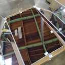 NanoMirror Non-Glass Ultra-Light Foldable Home Gym on Wheels, 87"x71" Extra Large Full Body Unbreakable Shatterproof Mirror, 360° Swivel for Yoga, Dance, Fitness Studio & Home Gym, White