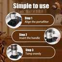 3 x Tamping Mat Compatible with Ninja Luxe Cafe Espresso Machine ES601&ES701, Non-Slip Silicone Coffee Tamper Pad for Portafilter Support, Food-Grade, Tamper Holder
