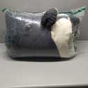 tohrisa Seashell Jacquard Sherpa Comforter Set Warm Cozy Premium Bedding 3 Pieces, Full/Queen Size Geometric Pattern Quilt Comforter with 2 Pillowcases(90"X90" Grey)