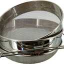 Double Sieve Honey Strainer for 5 Gallon Bucket Stainless Steel Honey Filter with Up to 16.5 inches Extendable Arms Honey Processing Equipment