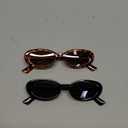 VANLINKER Polarized Retro Oval Sunglasses for Women and Men Small 90s Style VL9580