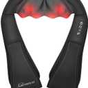 Snailax Shiatsu Neck and Shoulder Massager - Back Massager with Heat, Deep Kneading Electric Massage Pillow for Neck, Back, Shoulder,Foot,Body