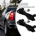 645-930 645-936 Rear Driver and Passenger Side Tail Turn Brake and Backup Light Harness With Sockets Replacement for Chevrolet Silverado 1500 2500 3500 HD, for GMC Sierra 3500 HD
