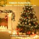 HEYFUNi Warm White Star String Lights,39FT 100LED Plug in Fairy Twinkle Lights with 8 Modes Waterproof for Indoor Christmas Tree, Home, Girls'Room, Garden, Party, Wedding, Classroom Decor(Warm White)