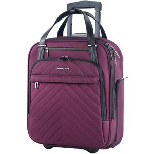 VANKEAN 16" Underseat Rolling Suitcase Travel Business Lightweight