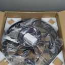 20" Caged Ceiling Fans with Lights and Remote, Bladeless Ceiling Fan 6 Speed Reversible with 4 Bulbs and Remote Control, Flush Mount Caged Ceiling Fan for Bedroom, Living Room, (Include Bulbs)