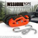Heavy Duty Rope Fastening Device - 3/8 Inch, Easily Lift Heavy Objects and Hang Them securely, Self-Locking Alternative to Traditional Tie Down Straps (Orange 1-Pack)
