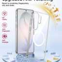Miimall Magnetic for Samsung Galaxy S26 Ultra Case Transparent, Compatible with Magsafe, [Anti-Yellowing] Shockproof Soft Silicone Ultra Slim Thin Bumper Phone Cover for S 26 Ultra 5G Crystal Clear