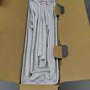 MIULEE 100% Blackout Linen Textured Curtains for Bedroom Solid Thermal Insulated Cream White Grommet Room Darkening Curtains & Drapes Luxury Decor for Living Room Nursery 52 x 84 Inch (2 Panels)