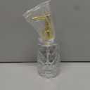 Crystal Glass Soap Dispenser, 330ml/11oz. Clear Glass Lotion Soap Dispenser with Gold Pump, Crystal Design Reusable Hand Soap Dispenser for Kitchen Dish Soap, Shower Gel, Shampoo(Gold Plating Pump)