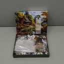 500 Pieces Puzzle for Adults, Birds Bath Flower Fence Puzzle, Recycled Cardboard Animals Jigsaw Puzzle 500 Pieces, Challenging Game Home Decor Birthday Party Gift Toy for Adults Seniors 20.5 x 15 in