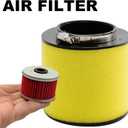 Air Filter Oil Filter Replacement for Honda Foreman 400 450 TRX400 TRX450 1995-2004 Replacement for Honda Rancher TRX350FE TRX350FM TRX350TE TRX350TM 2000-2006 Replace# 17254-HN5-670 with Spark Plug