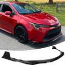 Front Bumper Lip Splitter Spoiler Fit for Toyota Corolla L/LE/XLE/ 2020-2026 Sedan Accessories, Gloss Black 3pcs Air Chin Body Kit