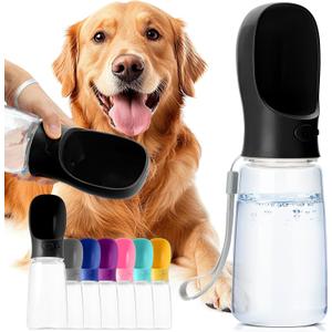 Mr. Pen- Dog Water Bottle, 19 oz, Large, Black, Portable Dog Water Bottle Dispenser, Not Dishwasher Safe
