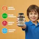 2 x Height Growth Gummies | Vitamin Gummies with Calcium, Magnesium Glycinate, Zinc, Ashwagandha, Vitamin K2 D3 | Height Increase Supplement, Multivitamin for Kids, Teens Boy & Girl, Adults | 60 Gummies (6 Count (Pack of 10))