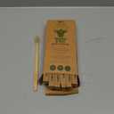 Gaia Guy Natural Bristle Bamboo Toothbrush with Boar Bristles - Totally Biodegradable and Compostable - No Nylon Toothbrushes - Zero Waste 12-Pack