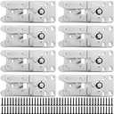 ZIQI 8PCS Sectional Couch Connectors, Galvanized Iron Sofa Connectors Screws (5.5inch 2.2inch)