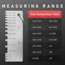 YESWELDER Round Dual Sided Metal Sheet Gage & Metal Sheet Thickness Gauge 2pcs Stainless Steel Wire Welding Gauge 2-Packs