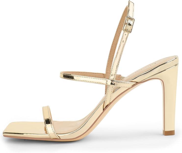 Womens Sandals Open Toe Strappy Sandals Ankle Strap High Heel Sandals for Women, 6.5