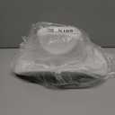 Cowboy Hat for Women Men 6 Sparkly Stars Brim & Rhinestone Belt Western Cowgirl Hat with Sunglasses Bandanas (White)