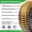 13x5.00-6 Lawn Mower Tubeless Front Tire & Wheel Assembly 4 Ply Tubeless, Compatible with John Deere 100 & 300 Series Riding Mowers with 3" Offset Hub