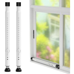 Sliding Door Security Bar,2Pcs 16 to 51 Inch Inside Sliding Patio Door Window Security Bar Stopper, Adjustable Window Locks Security Bars for Home Apartment Security, Sliding Glass Door Lock Hardware