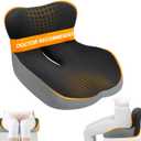 Allaboutsla Memory Foam Car Seat Cushion with Lumbar Support, L-Shaped Ergonomic Design for Long Driving, Pressure-Relief Comfort for Car, SUV, Semi Truck & Office Chair