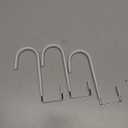 White Single Hook Outside The Door, Hanging Clothes Rack Without Punching on The Back Hook, Set of 4 Pieces