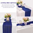 6 Pack Royal Blue Sequin Table Runner 12" x 72" Sparkle Table Runner for Baby Bridal Shower Wedding Birthday Party Table Decor (Royal Blue)