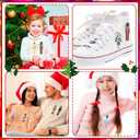 Hotop 48 Pcs Christmas Nutcracker Iron on Patches Ballet Dancer Sew on Embroidered Blue Nutcracker Applique Repair Patch Soldier Mouse Figures Patches for Xmas Hat Backpack DIY Craft