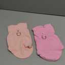 2 Pack Dog Sweater with Leash Ring Winter Warm Pet Sweater Thick Clothes Coat Fleece Dog Sweaters for Small Dogs Girl Boy for Chihuahua, French Bulldog, Dachshund, Small(4-6lbs) (Pink, Light pink)