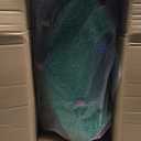 Glitzhome Lighted Christmas 3D Mesh Wreath Decor 35.5" H Holiday Outdoor Decoration with Colorful Bulbs and 130 LED Lights