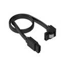 SATA Cable III,1 Pack SATA Cable III 6Gbps Straight HDD SDD Data Cable with Locking Latch 50CM& 19.6inch Compatible for SATA HDD