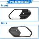 Fog Light Grill Front Lower Bumper Fog Light Cover Inserts No.GJ5Z17K946AA for Ford Escape 2017-2019 Black ABS 1 Pcs Front Right Car