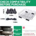 W10728159 Dishwasher Lower Rack with Wheels, Fit for Kitchenaid Dishwasher Rack, W10525646 W10780925 Dishwasher Rack Lower Intended for Maytag Dishwasher Parts Deep 22in Wide 20.8in
