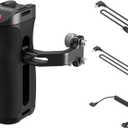 SMALLRIG Threaded Side Handle with Record Start/Stop Remote Trigger, 3 Control Cable, Compatible with Sony A7 III/ FX3/ A6600, for Canon R5II/ R5C, for FUJIFILM X-H2S/ X-T5, for Panasonic S5 II/ GH5