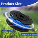 Weed Wacker String for Greenworks 20V 40V Single Line Trimmer, Weed Eater String Replacement, 8 Spool line + 1 Cap