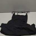 QINSEN Womens Two Pieces Tennis Dress with Shorts Workout Open Back Active Golf Dresses (X-Small, Black)