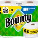 Bounty Select-A-Size Paper Towels, White, 2 Mega Rolls = 8 Regular Rolls