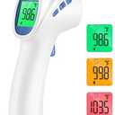 Forehead Thermometer for Adults and Kids, FSA HSA Eligible, Digital Baby Thermometer with Fever Alarm, Fast Accurate Results, Home Medical & Nurse Essentials