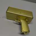 Sopu Make it Rain Money Gun Paper Playing Spary Money Toy Gun, Prop Money Gun Cash Gun Toy Party Supplies (Metallic Gold)