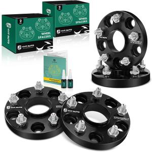 YHTAUTO 5x4.5 Hub Centric Wheel Spacers 20mm Fits Toyota, Lexus & Scion Models, Tacoma, Camry, RAV4, RX, ES, GS, is, tC, 5x114.3mm 5 Lug Tire Spacers, M12x1.5 Studs 60.1 mm Hub Bore (Black)